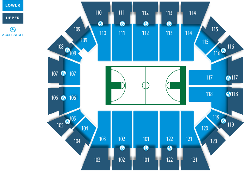 Seating Chart Basketball Watsco Center