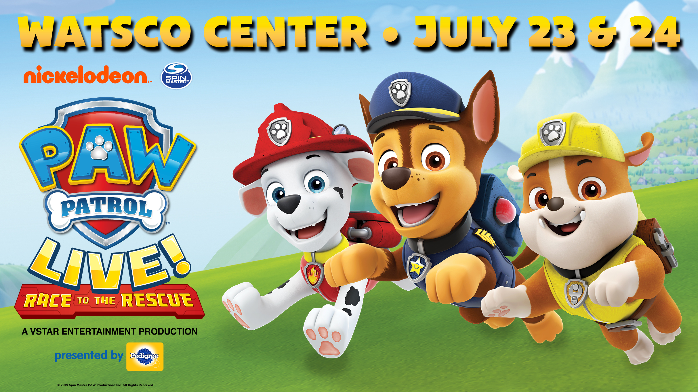 Paw Patrol “Race the Rescue” – Center